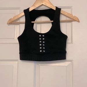 Soul cycle black work out bra